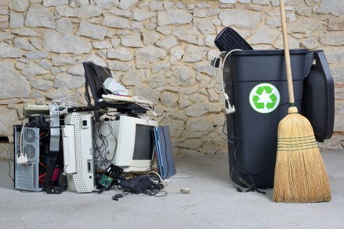 Efficient office clearance process with organized removal of items